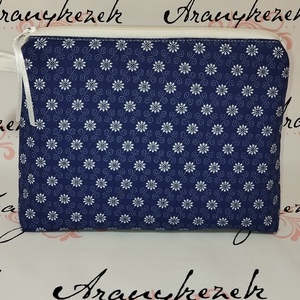 Kék virágos neszesszer XL méretben , Táska & Tok, Neszesszer, Varrás, Mindenmás, MESKA