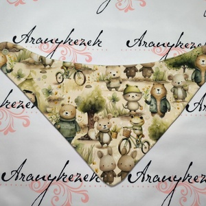 Cuki állatos lll.-Nyálkendő - ruha & divat - babaruha & gyerekruha - előke & nyálkendő - Meska.hu