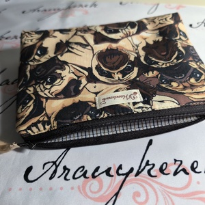 Mopszok -neszesszer L méretben  - táska & tok - neszesszer - Meska.hu