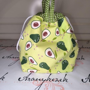 Avokádós összehúzható uzsonnás tasak - Meska.hu