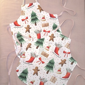 Kötény ovisoknak-Karácsonyi mintás - Meska.hu