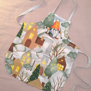 Kötény ovisoknak-Manók karácsony éjjelén  - Meska.hu