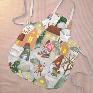 Kötény ovisoknak-Manók karácsony éjjelén  - Meska.hu