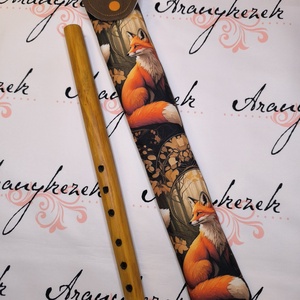 Rókás vízlepergetős vászonból-furulyatok  , Könyv & Zene, Hangszer & Hangszertok, Varrás, MESKA