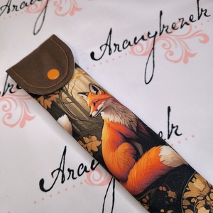 Rókás vízlepergetős vászonból-furulyatok   - könyv & zene - hangszer & hangszertok - Meska.hu