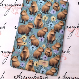 Vízhatlan könyvtok- Kapibarás, Könyv & Zene, Könyvtok, Varrás, MESKA