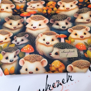 Sünis-Vízálló uzsonnás tasak kézben vihető-PUL béléssel - táska & tok - uzsonna- & ebéd tartó - ebéd tasak, doboz - Meska.hu