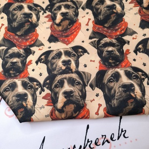 AmStaff-Vízálló uzsonnás tasak kézben vihető-PUL béléssel-Vállon is viheted egy megvásárolható pánttal - táska & tok - uzsonna- & ebéd tartó - ebéd tasak, doboz - Meska.hu