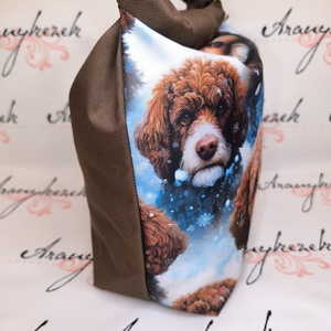 Doodle-Vízálló uzsonnás tasak kézben vihető-PUL béléssel-Vállon is viheted egy megvásárolható pánttal - táska & tok - uzsonna- & ebéd tartó - ebéd tasak, doboz - Meska.hu