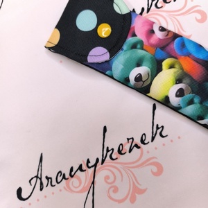 Színes mackós-vízlepergetős vászonból-furulyatok   - könyv & zene - hangszer & hangszertok - Meska.hu