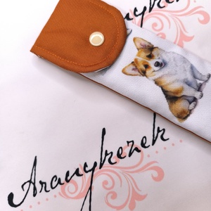 Kutyás 1.-vízlepergetős vászonból-furulyatok   - könyv & zene - hangszer & hangszertok - Meska.hu