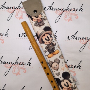 Mickey-vízlepergetős vászonból-furulyatok  , Könyv & Zene, Hangszer & Hangszertok, Varrás, MESKA