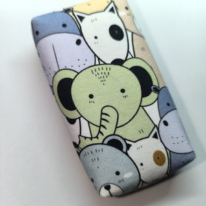 Vidám állatos-bélelt papírzsebkendő tartó - táska & tok - pénztárca & más tok - zsebkendőtartó tok - Meska.hu
