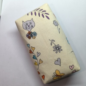 Cica mintás-zsepitartó - táska & tok - pénztárca & más tok - zsebkendőtartó tok - Meska.hu