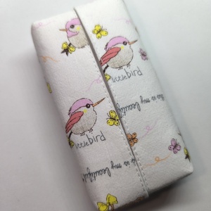 Madárka-bélelt zsepitartó, Táska & Tok, Pénztárca & Más tok, Zsebkendőtartó tok, Varrás, Mindenmás, MESKA