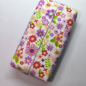 Lila virágos-bélelt zsepitartó, Táska & Tok, Pénztárca & Más tok, Zsebkendőtartó tok, Varrás, Mindenmás, MESKA