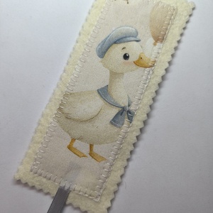 Kis kacsa sapiban-könyvjelző  - Meska.hu