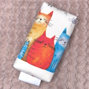 Rózsaszín cicás-bélelt papírzsebkendő tartó, Táska & Tok, Pénztárca & Más tok, Zsebkendőtartó tok, Varrás, Mindenmás, MESKA