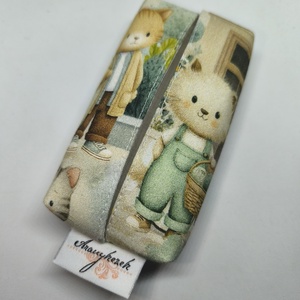 Cica város lakói-bélelt papírzsebkendő tartó  - Meska.hu