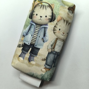 Cica város lakói-bélelt papírzsebkendő tartó  - Meska.hu