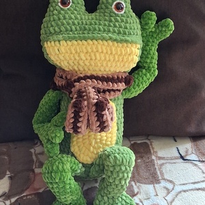 Brekuci a béka - játék & sport - plüssállat & játékfigura - béka - Meska.hu