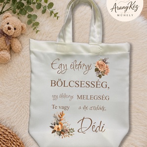 Ajándék átadó szatyor - anyák napjára - táska & tok - bevásárlás & shopper táska - shopper, textiltáska, szatyor - Meska.hu