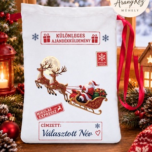 Névre szóló Mikulás zsák, Télapó szánon, Karácsony, Mikulás, Mikulás zsák, Varrás, ? Névre szóló Mikulás zsák – különleges ajándék a Mikulástól ??

Tedd még varázslatosabbá a Mikulás..., MESKA