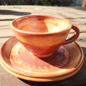 Kávéscsésze alátéttel - otthon & életmód - konyhafelszerelés, tálalás - tálalás - bögre & csésze - Meska.hu