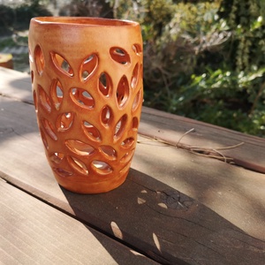 Gyertya- és mécses tartó, Otthon & Életmód, Gyertya, illat, aroma, Mécses és mécsestartó, Agyagozás, Kerámia, MESKA