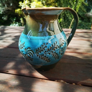 Kerámia kancsó, Otthon & Életmód, Konyhafelszerelés, tálalás, Tálalás, Üveg & Kancsó, Agyagozás, MESKA