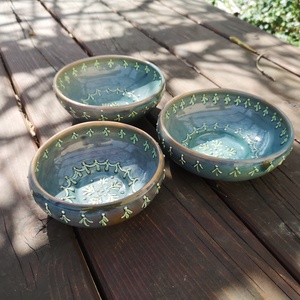 Kerámia tálak csomagban, Otthon & Életmód, Konyhafelszerelés, tálalás, Tálalás, Kínálótál, Agyagozás, MESKA