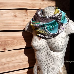 Tavasz a nagyvárosban (selyem-dzsörzé csősál) - ruha & divat - sál, sapka, kendő - sál - Meska.hu Tavasz a nagyvárosban (selyem-dzsörzé csősál) - ruha & divat - sál, sapka, kendő - sál - Meska.hu