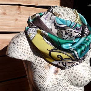 Tavasz a nagyvárosban (selyem-dzsörzé csősál) - ruha & divat - sál, sapka, kendő - sál - Meska.hu Tavasz a nagyvárosban (selyem-dzsörzé csősál) - ruha & divat - sál, sapka, kendő - sál - Meska.hu