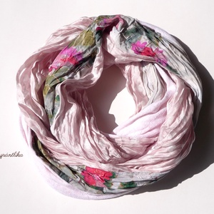 Zöld levélkék rózsaszínnel EXTRA SZÉLES(hernyóselyem-pamut csősál) - ruha & divat - sál, sapka, kendő - sál - Meska.hu Zöld levélkék rózsaszínnel EXTRA SZÉLES(hernyóselyem-pamut csősál) - ruha & divat - sál, sapka, kendő - sál - Meska.hu