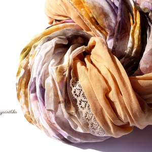 Okkeres, őszies.... (gyűrt csipkés csősál-Aranypántlika) - Meska.hu