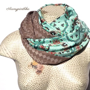 NAPKELET (szaténselyem-dzsörzé csősál)  - Aranypántlika - ruha & divat - sál, sapka, kendő - sál - Meska.hu NAPKELET (szaténselyem-dzsörzé csősál)  - Aranypántlika - ruha & divat - sál, sapka, kendő - sál - Meska.hu