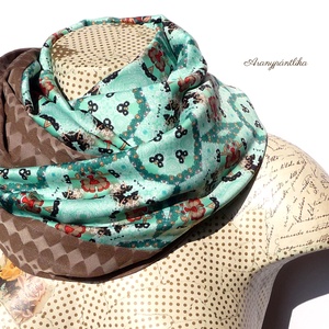 NAPKELET (szaténselyem-dzsörzé csősál)  - Aranypántlika - Meska.hu