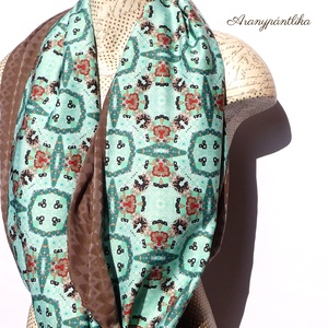 NAPKELET (szaténselyem-dzsörzé csősál)  - Aranypántlika - ruha & divat - sál, sapka, kendő - sál - Meska.hu NAPKELET (szaténselyem-dzsörzé csősál)  - Aranypántlika - ruha & divat - sál, sapka, kendő - sál - Meska.hu