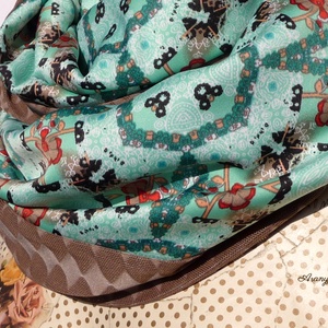 NAPKELET (szaténselyem-dzsörzé csősál)  - Aranypántlika - ruha & divat - sál, sapka, kendő - sál - Meska.hu NAPKELET (szaténselyem-dzsörzé csősál)  - Aranypántlika - ruha & divat - sál, sapka, kendő - sál - Meska.hu