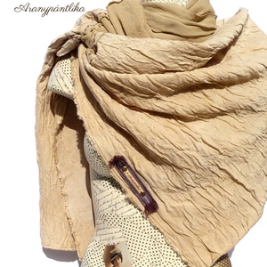 SZAHARA  óriás sál/stóla - Aranypántlika - ruha & divat - sál, sapka, kendő - sál - Meska.hu SZAHARA  óriás sál/stóla - Aranypántlika - ruha & divat - sál, sapka, kendő - sál - Meska.hu