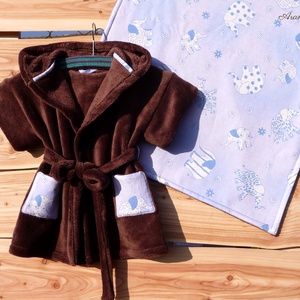 LEFOGLALVA. Babaköntös + babatakaró szett (csokibarna-világoskék) - Aranypántlika - ruha & divat - babaruha & gyerekruha - ruha - Meska.hu LEFOGLALVA. Babaköntös + babatakaró szett (csokibarna-világoskék) - Aranypántlika - ruha & divat - babaruha & gyerekruha - ruha - Meska.hu