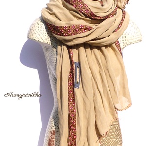 Marokkói lepel (óriás sál/stóla, bordó-homokszín) - ruha & divat - sál, sapka, kendő - stóla - Meska.hu Marokkói lepel (óriás sál/stóla, bordó-homokszín) - ruha & divat - sál, sapka, kendő - stóla - Meska.hu