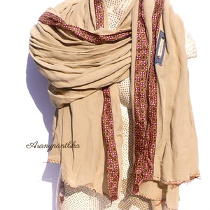 Marokkói lepel (óriás sál/stóla, bordó-homokszín) - ruha & divat - sál, sapka, kendő - stóla - Meska.hu Marokkói lepel (óriás sál/stóla, bordó-homokszín) - ruha & divat - sál, sapka, kendő - stóla - Meska.hu