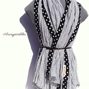 Ködös pöttyös óriás őszi sál (Aranypántlika) - ruha & divat - sál, sapka, kendő - sál - Meska.hu Ködös pöttyös óriás őszi sál (Aranypántlika) - ruha & divat - sál, sapka, kendő - sál - Meska.hu