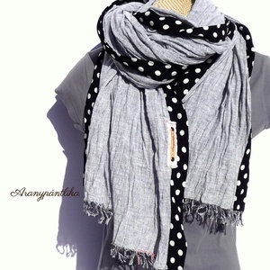 Ködös pöttyös óriás őszi sál (Aranypántlika) - ruha & divat - sál, sapka, kendő - sál - Meska.hu Ködös pöttyös óriás őszi sál (Aranypántlika) - ruha & divat - sál, sapka, kendő - sál - Meska.hu