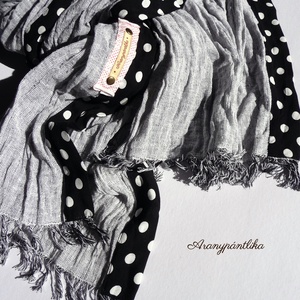 Ködös pöttyös óriás őszi sál (Aranypántlika) - ruha & divat - sál, sapka, kendő - sál - Meska.hu Ködös pöttyös óriás őszi sál (Aranypántlika) - ruha & divat - sál, sapka, kendő - sál - Meska.hu