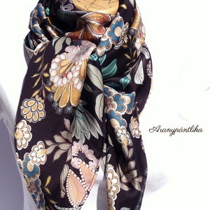 Smaragdleveles szaténselyem kendő - ruha & divat - sál, sapka, kendő - kendő - Meska.hu Smaragdleveles szaténselyem kendő - ruha & divat - sál, sapka, kendő - kendő - Meska.hu