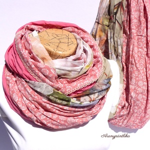 Naplemente anya-lánya csősál szett - Aranypántlika - ruha & divat - páros szett - anya-lánya szett - Meska.hu