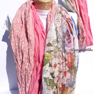 Naplemente anya-lánya csősál szett - Aranypántlika - ruha & divat - páros szett - anya-lánya szett - Meska.hu