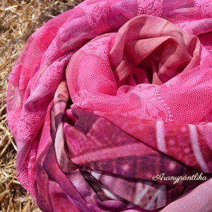 CSIPKEPINK.... (tavaszi-őszi csősál) - ruha & divat - sál, sapka, kendő - sál - Meska.hu CSIPKEPINK.... (tavaszi-őszi csősál) - ruha & divat - sál, sapka, kendő - sál - Meska.hu